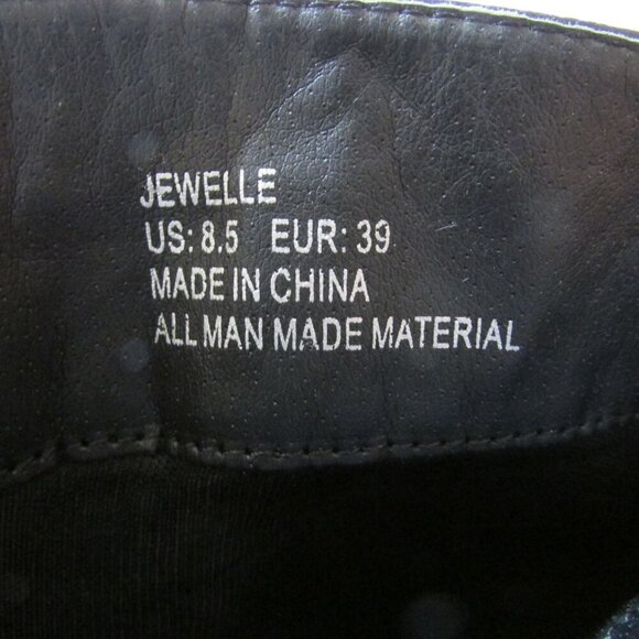 JustFab Women's 8.5 Jewelle Knee High Black Boots - Picture 6 of 6